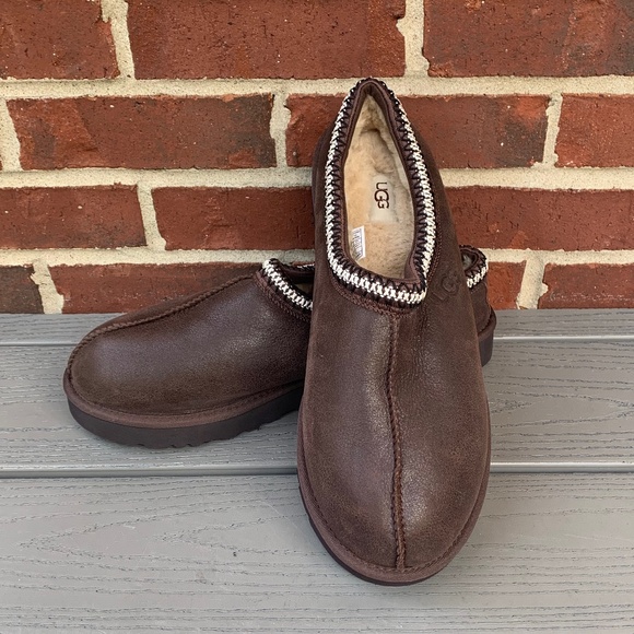 UGG Tasman Men's Leather Slipper - Picture 1 of 12